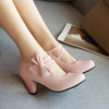 Bow Strap Heeled Pumps