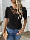 Lace Detail Embroidered Top