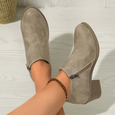 Block Heel Ankle Boot