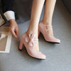 Bow Strap Heeled Pumps