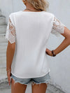 Boho Lace Accent Top