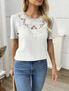 Lace Detail Embroidered Top