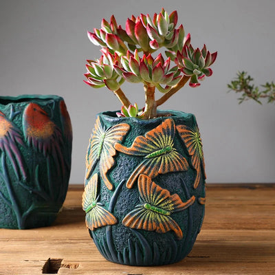 Ceramic Wildlife Flower Pots