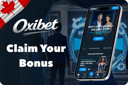 Oxibet Casino bonus 500% welcome package for Canadian players